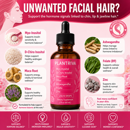 Hormone Facial Hair Support Drops